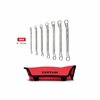 Tekton 45-Degree Offset Box End Wrench Set with Pouch, 7-Piece (6-19 mm) WBE24507